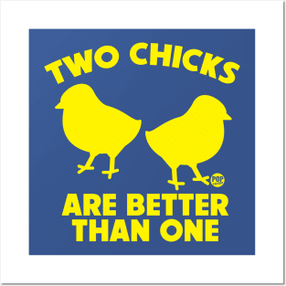 TWO CHICKS Posters and Art